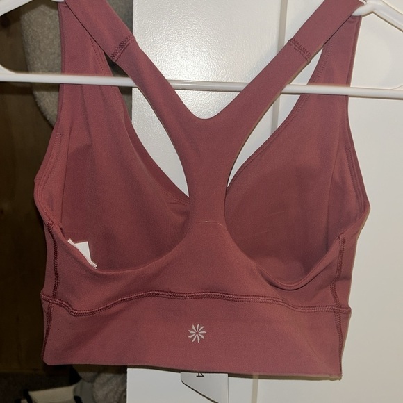 NWT Athleta Transcend Plunge Bra Pink- Size XS - Picture 3 of 6